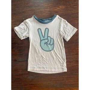 Kickee pants boys bamboo peace sign T-shirt
